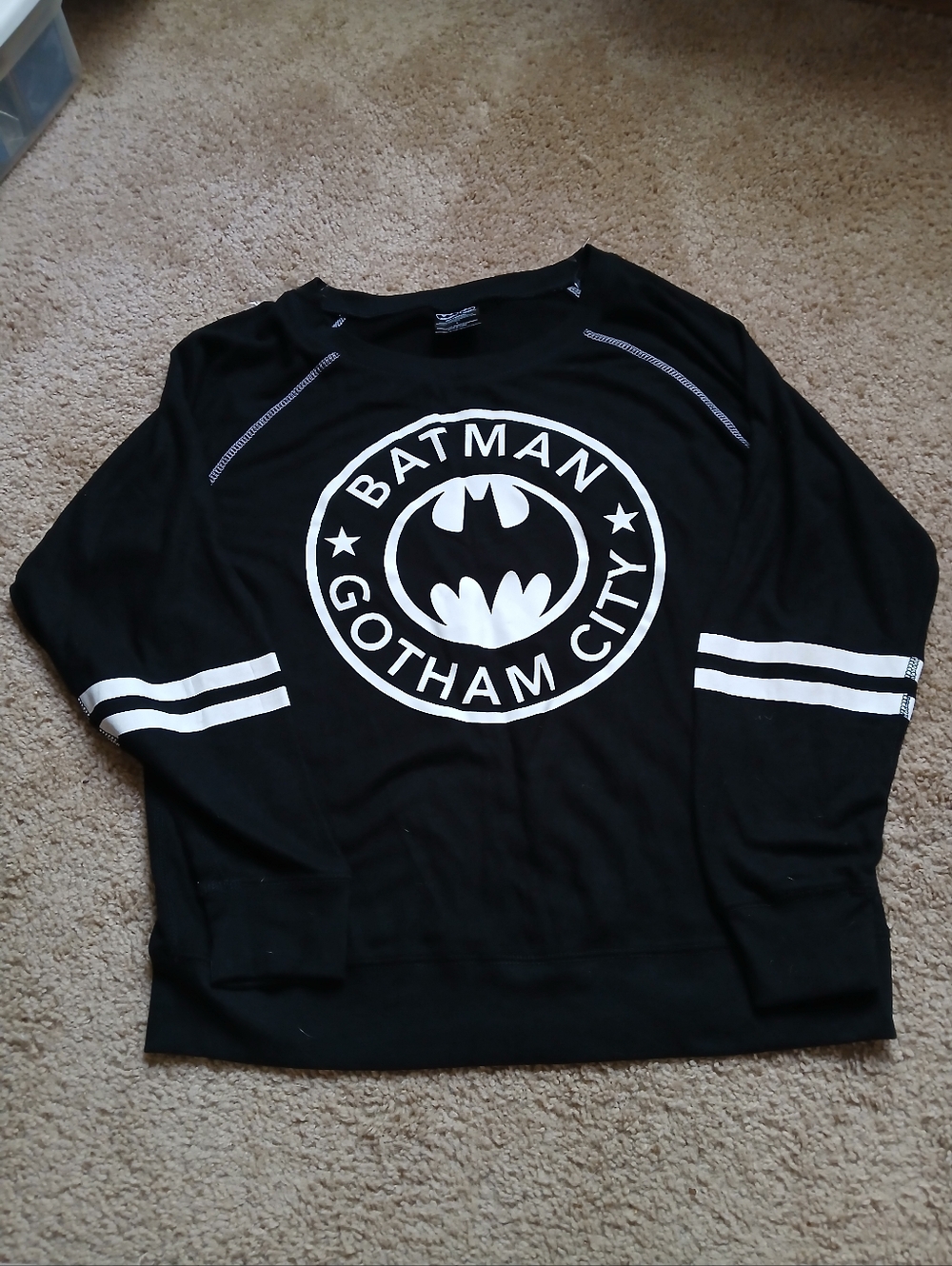 Batman Gotham City Black Graphic Sweatshirt